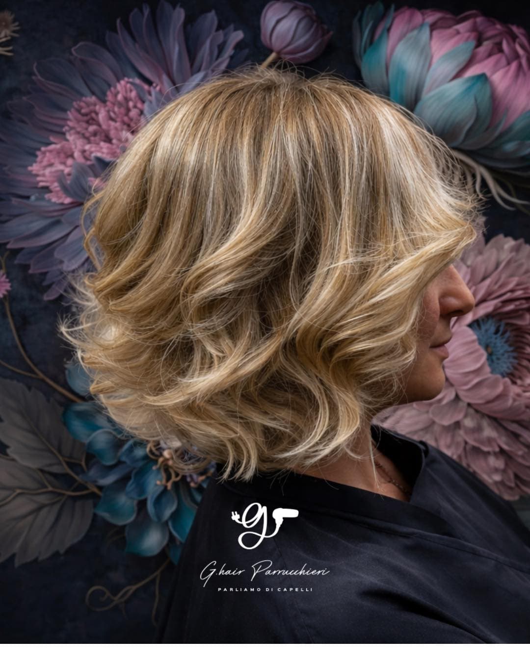 Glamour waves, dimensional blonde
