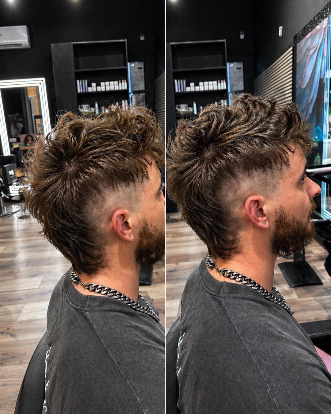 Mullet uomo, texture decisa