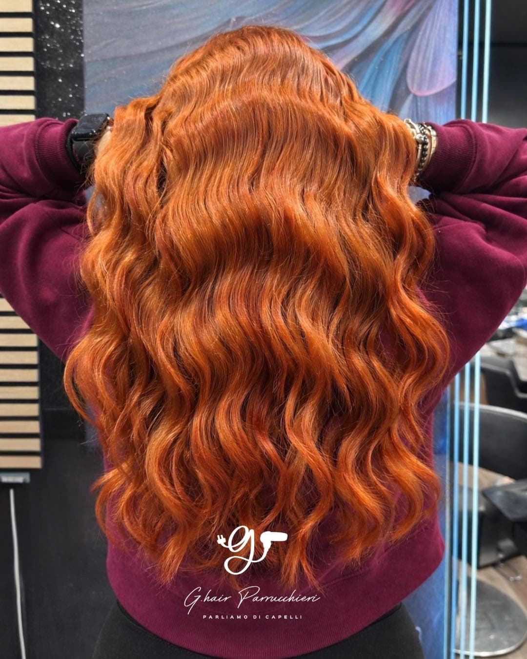 Peach waves, warm reflections